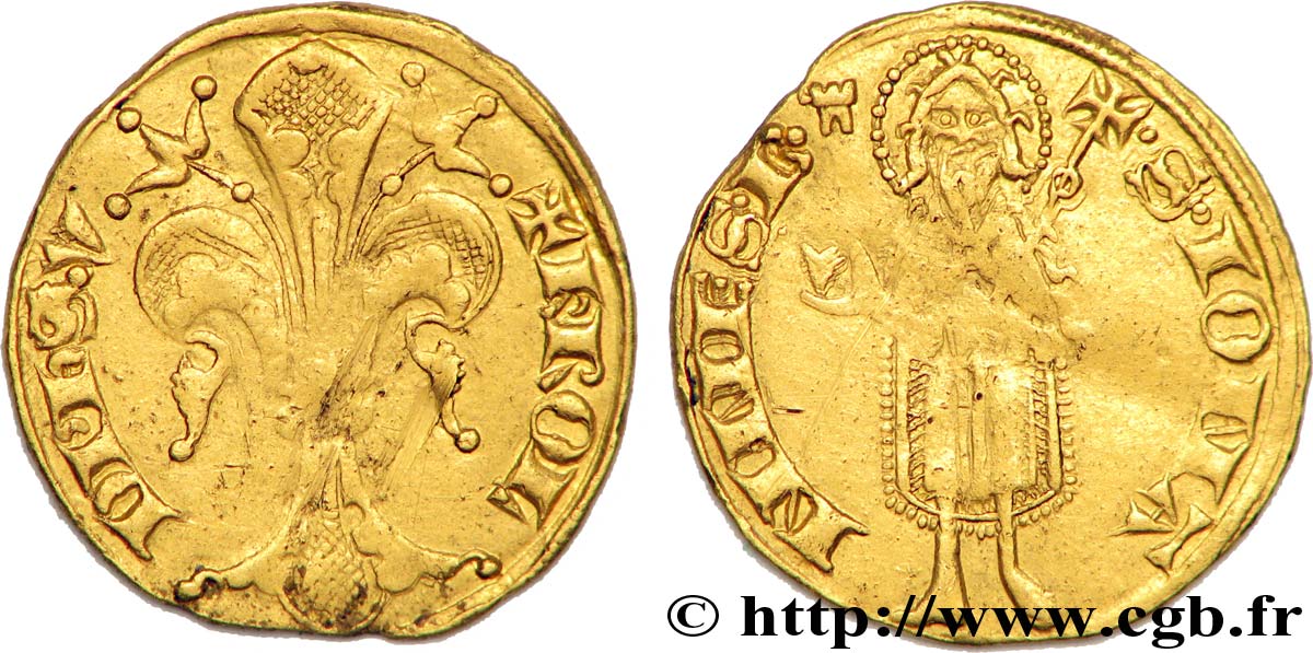 DAUPHINE - DAUPHINS OF VIENNOIS - CHARLES V Florin d or SS
