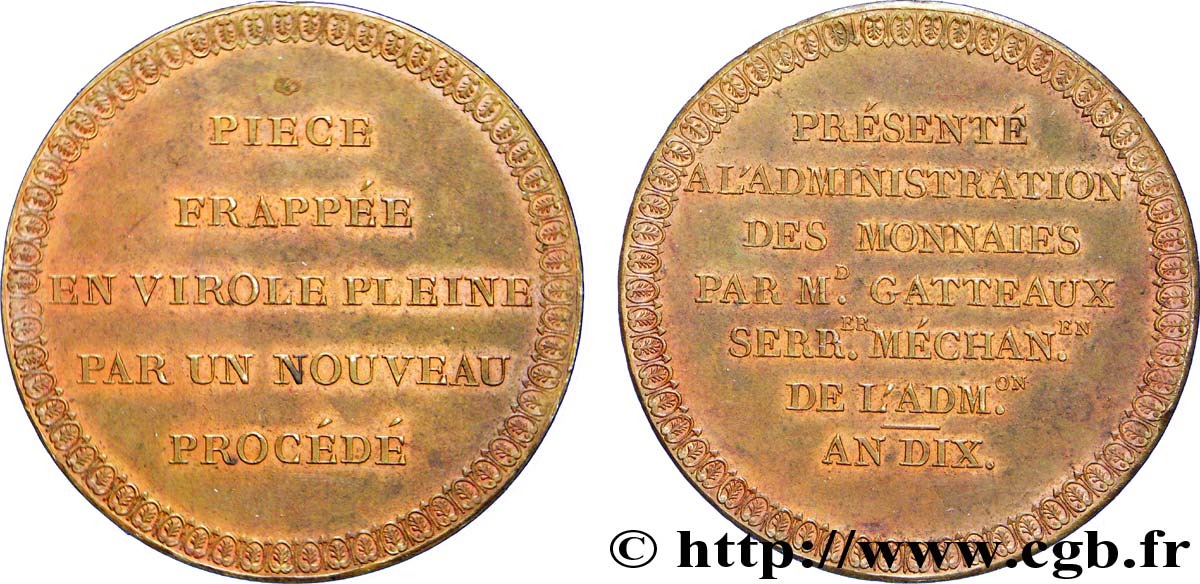 Module de 5 francs par Gatteaux 1802  VG.971  AU 