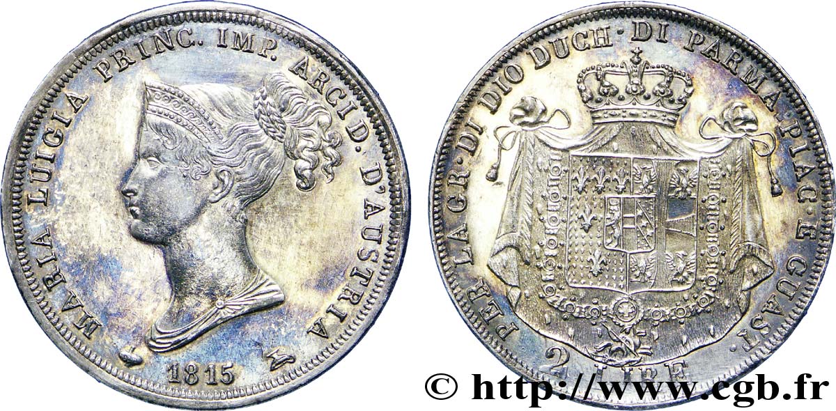 2 lire 1815 Milan M.118  SS 