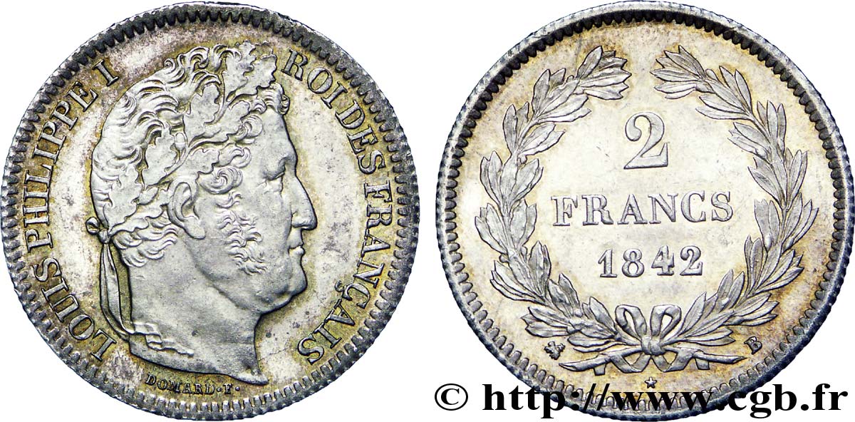 2 francs Louis-Philippe 1842 Rouen F.260/88 VZ 