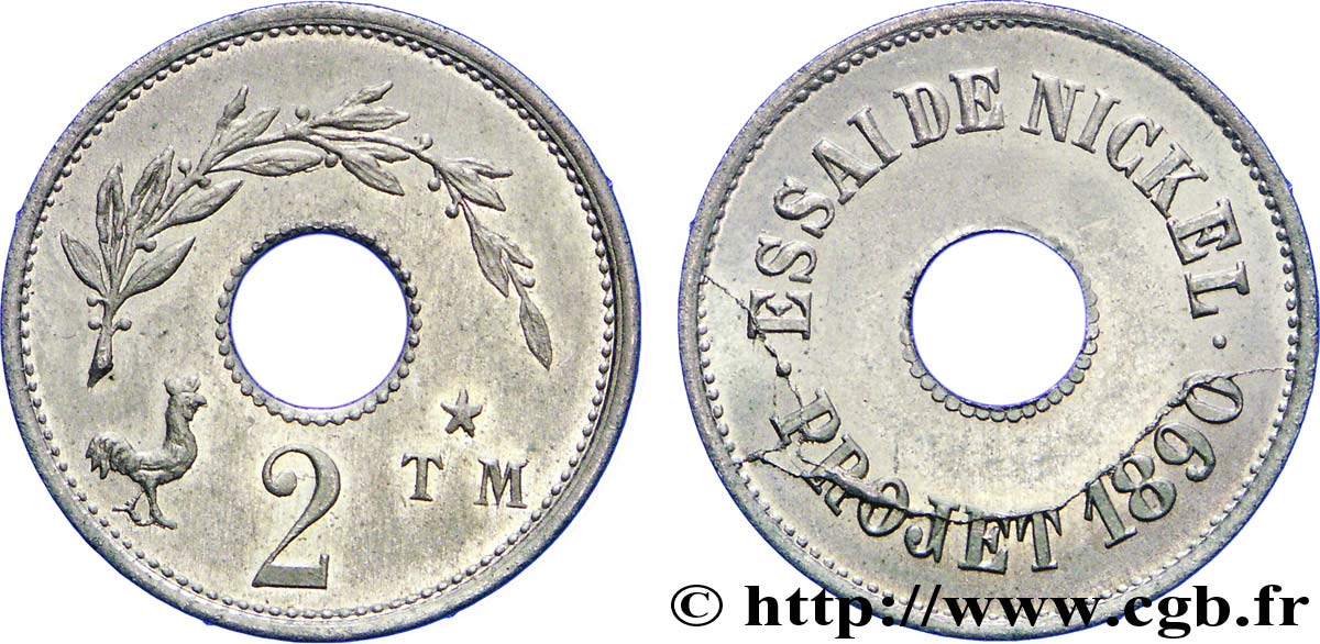 Essai TM 2 1890  VG.4124  SUP 
