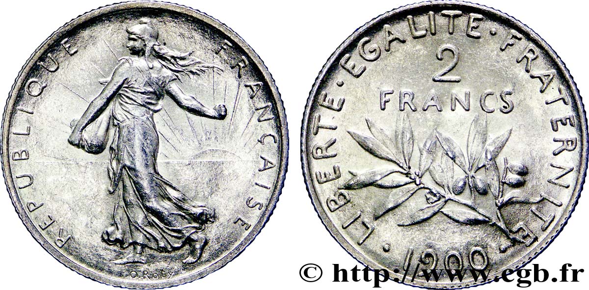 2 francs Semeuse 1900  F.266/4 EBC 
