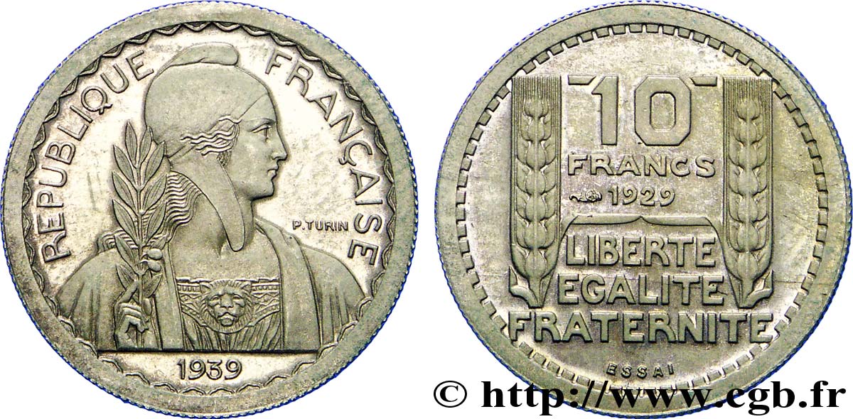 Préparation de la 5 francs Pétain, petit module, 21 mm, 4 g - Essai n.d.  Maz.2606 e MS 