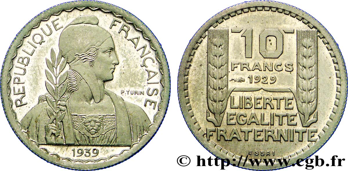 Préparation de la 5 francs Pétain, très petit module, 20 mm, 4 g - Essai n.d.  Maz.2606 e MS 