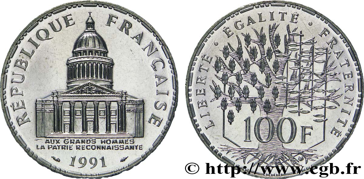 100 francs Panthéon 1991  F.451/11 SPL 
