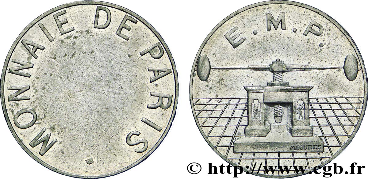 Essai de frappe de 2 francs, petit module n.d.  G.822-823 var. SPL 