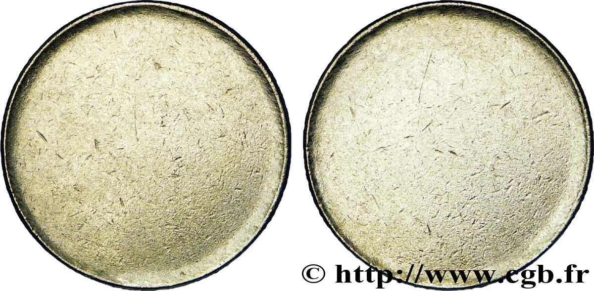 Flan de 1 franc Semeuse, nickel 1958  F.226/ var. AU 