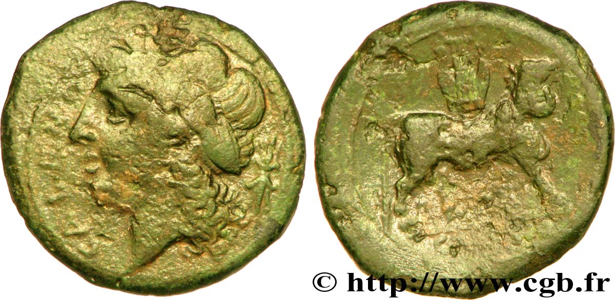 CAMPANIA - CALES Unité de bronze, (MB, Æ 22) BB