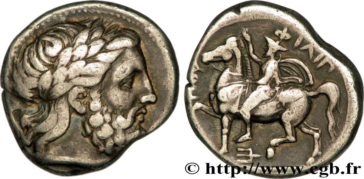 MACEDONIA - MACEDONIAN KINGDOM - PHILIP II Tétradrachme XF
