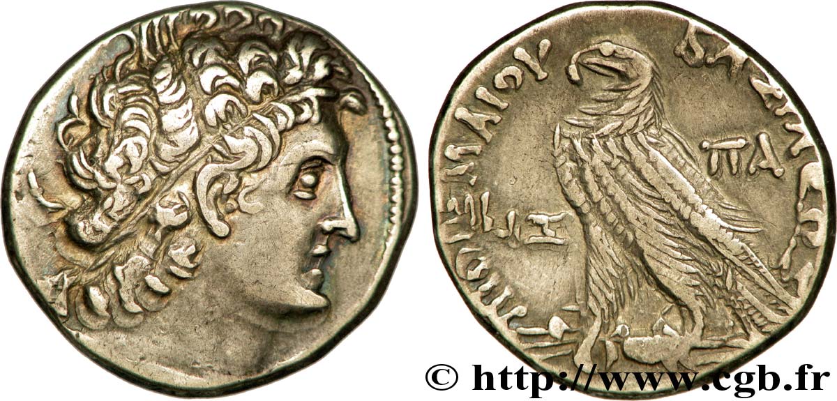 EGYPT - LAGID OR PTOLEMAIC KINGDOM - PTOLEMY X ALEXANDER I AND CLEOPATRA III Tétradrachme AU