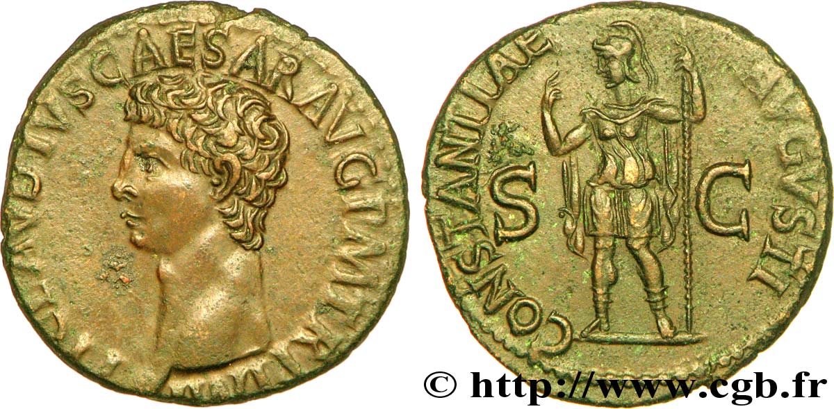 CLAUDIUS Dupondius, (MB, Æ 28) fVZ