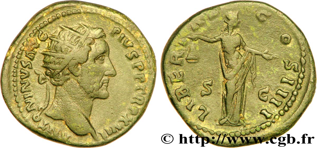 ANTONINUS PIUS Dupondius, (MB, Æ 27) 