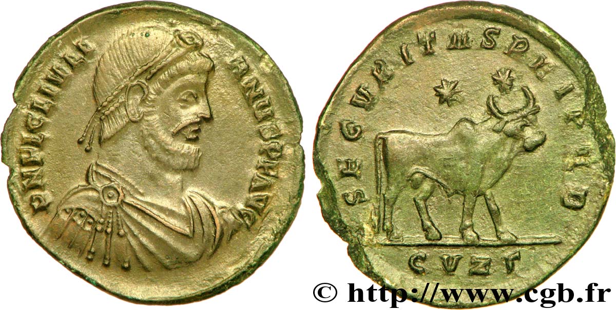 JULIAN II THE PHILOSOPHER Double maiorina, (GB, Æ 1) AU