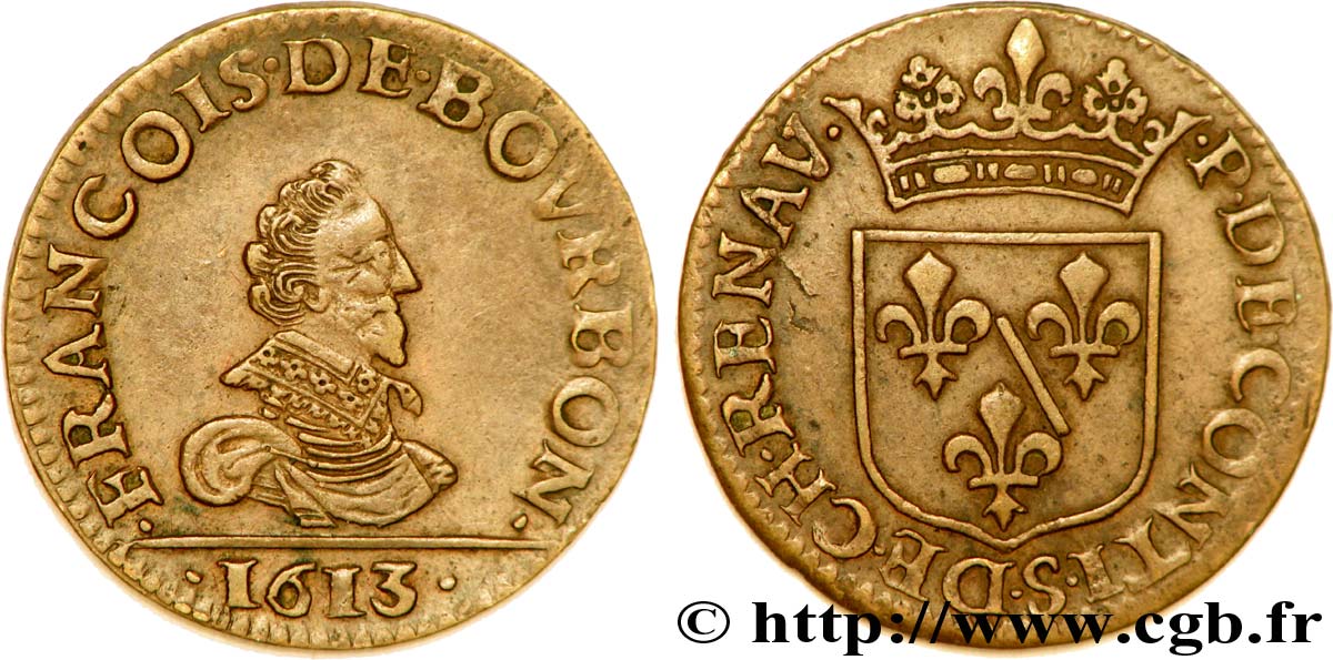 PRINCIPAUTÉ DE CHÂTEAU-REGNAULT - FRANÇOIS DE BOURBON-CONTI Liard, type 2 SUP