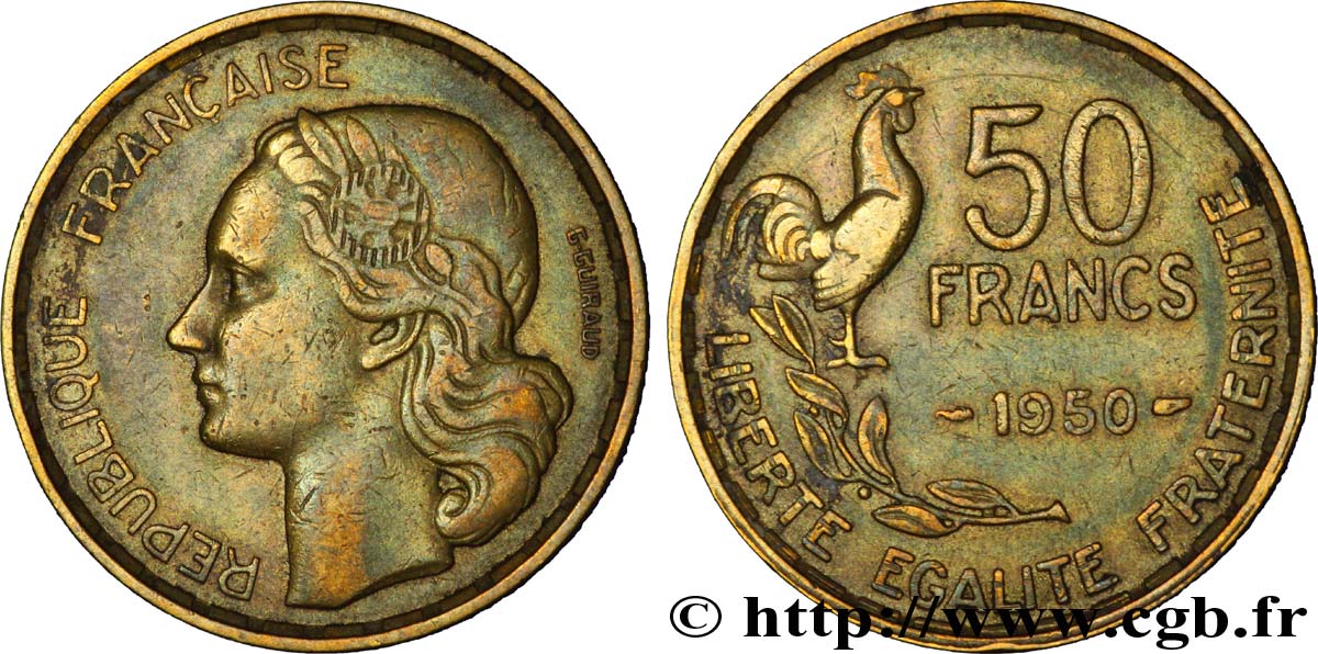 50 francs Guiraud 1950 Paris F.425/3 MBC 