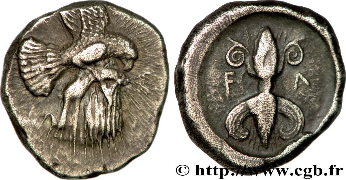 ÉLIDE - ÉLIS (OLYMPIE) Statère ou didrachme TTB+/TTB