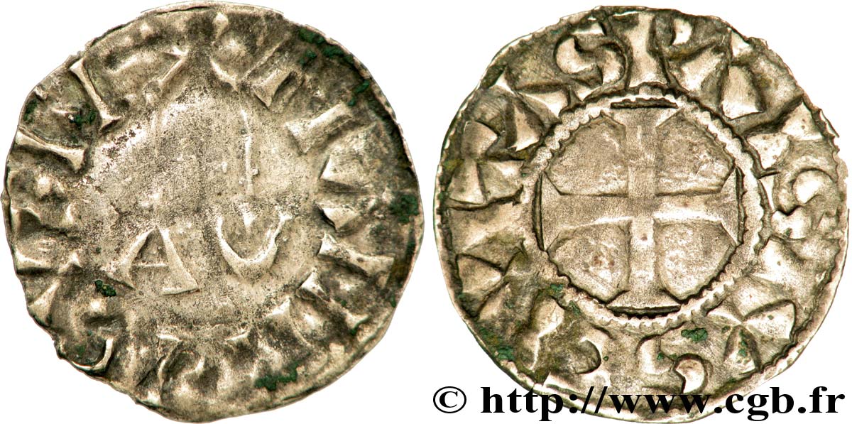 HENRY I Denier parisis, 1er type n.d. Paris BB/q.SPL