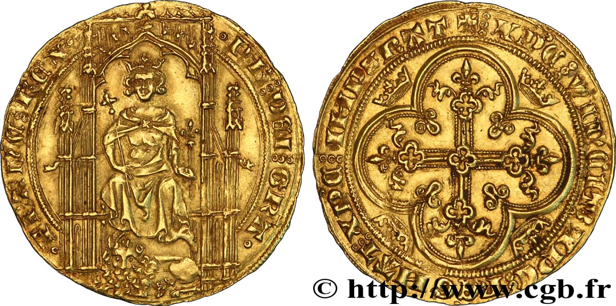 FILIPPO VI OF VALOIS Lion d’or 31/10/1338  AU/AU