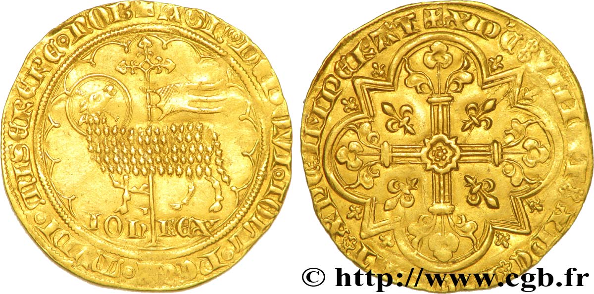 GIOVANNI II  THE GOOD  Mouton d or 17/01/1355  q.SPL