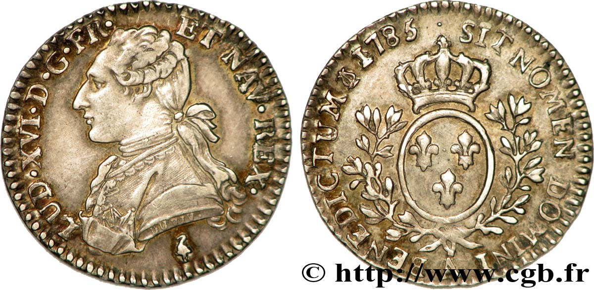 LOUIS XVI Dixième d écu dit  aux branches d olivier  1785 Paris TTB+/SUP