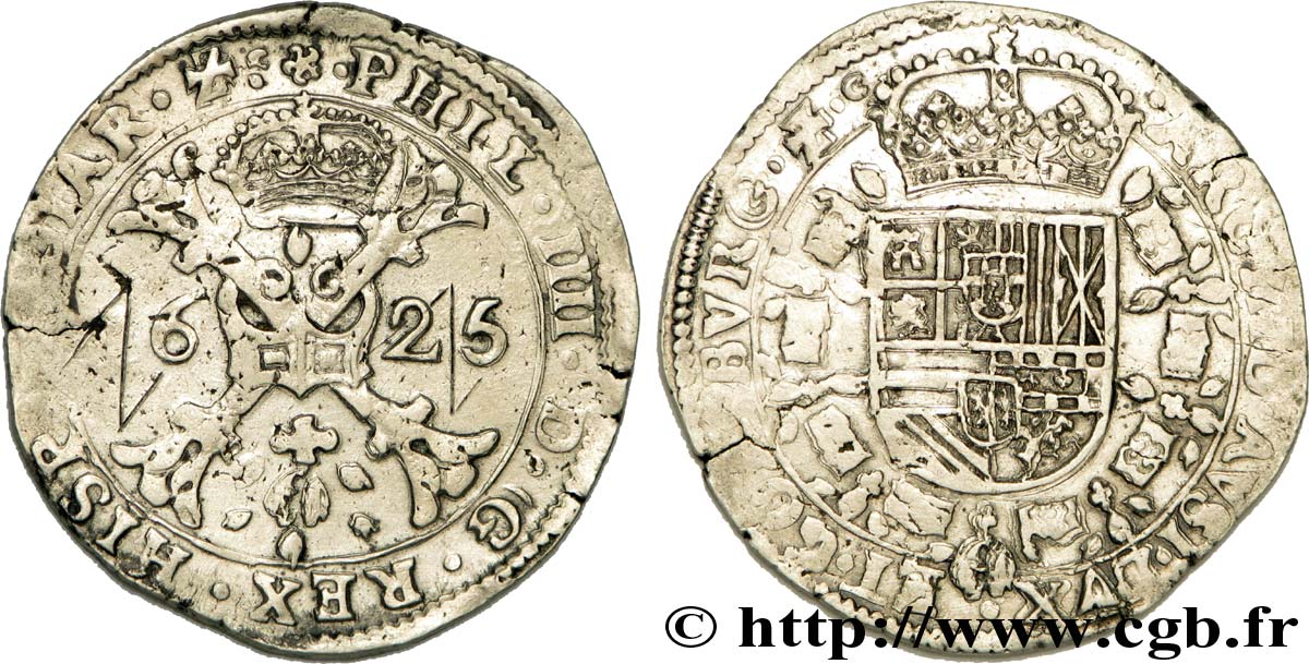 COUNTRY OF BURGUNDY - PHILIPPE IV OF SPAIN Patagon q.BB