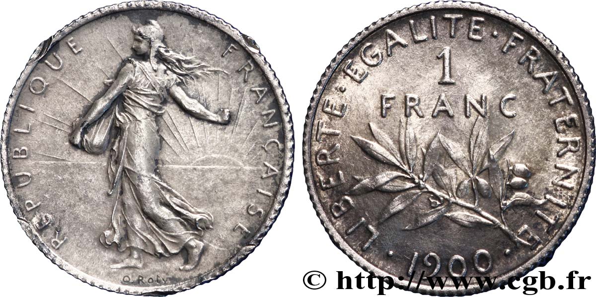 1 franc Semeuse 1900  F.217/4 BB 