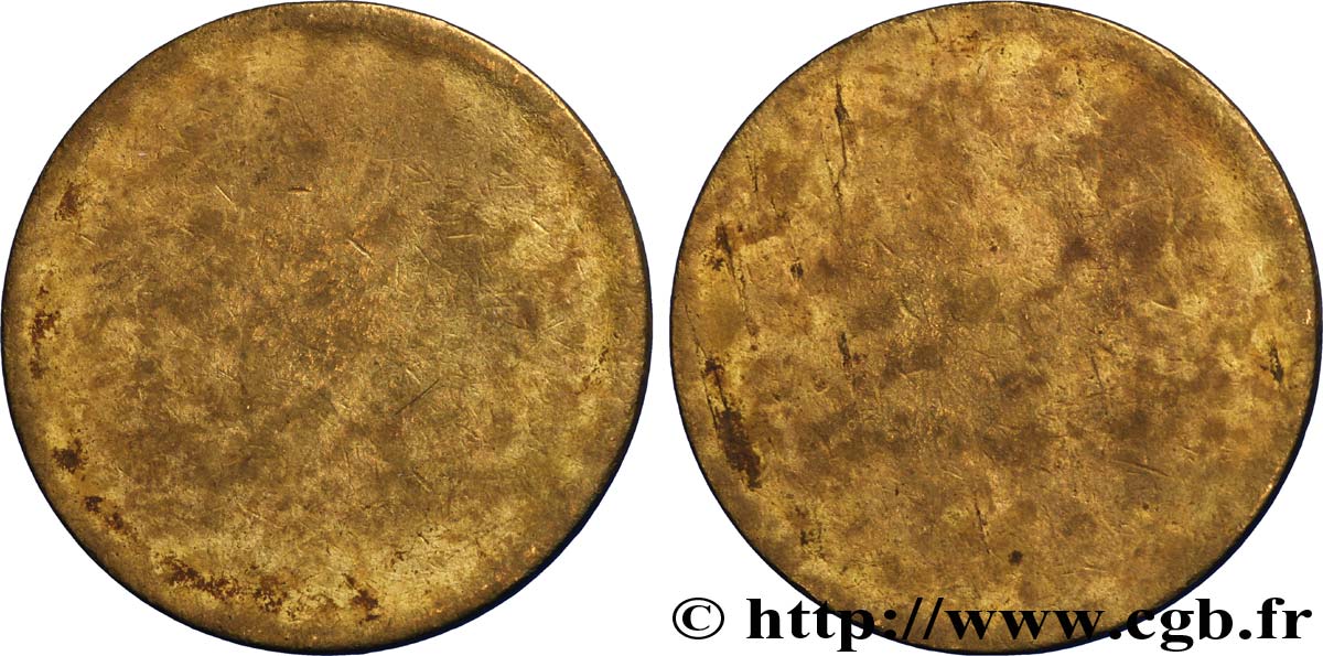 Flan de 5 francs Lavrillier bronze-aluminium n.d.  F.337/- var. XF 