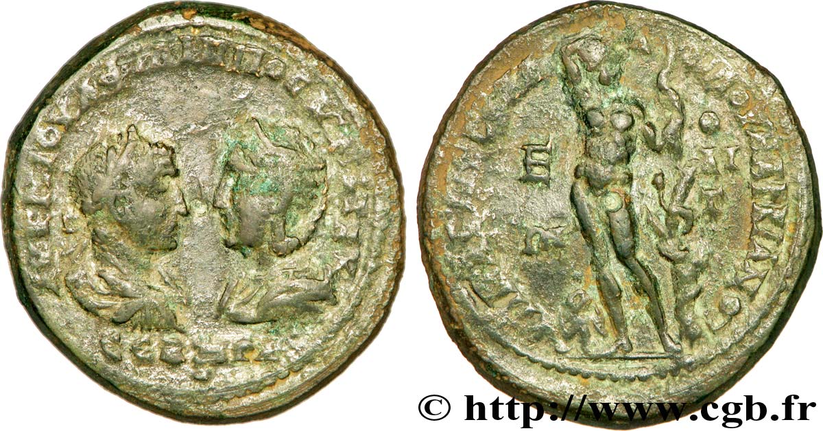 PHILIPPUS Pentassaria, (MB, Æ 29) XF