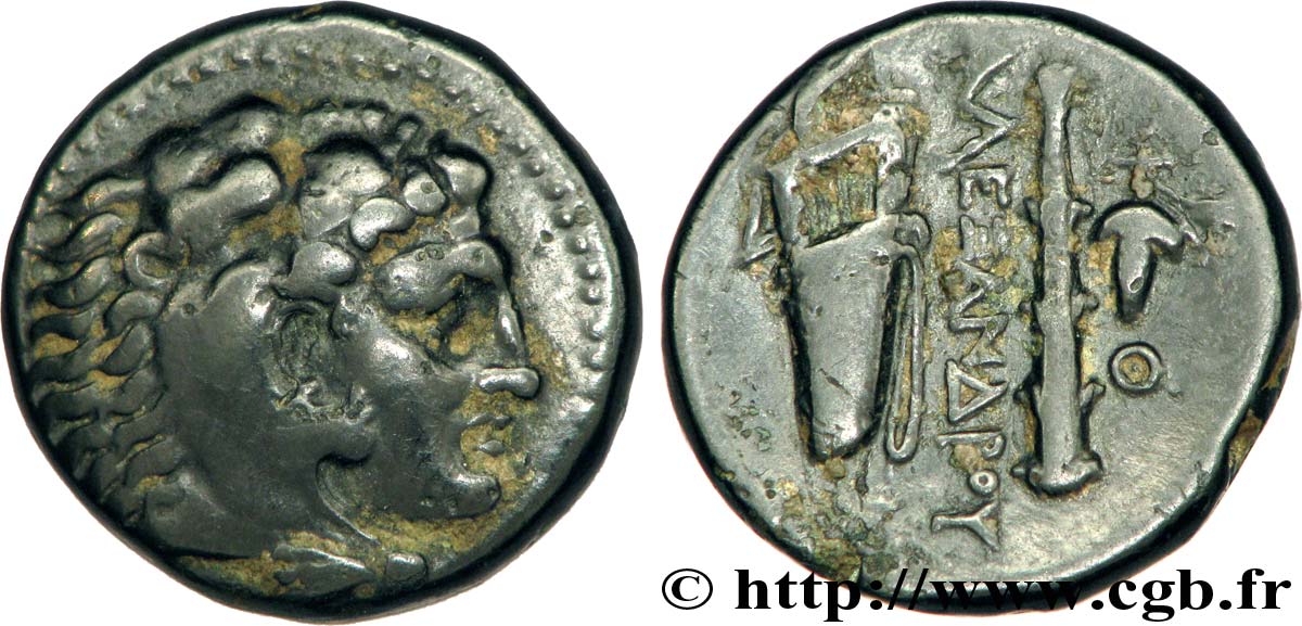 MACEDONIA - MACEDONIAN KINGDOM - ALEXANDER III THE GREAT Unité, (PB, Æ 19) XF