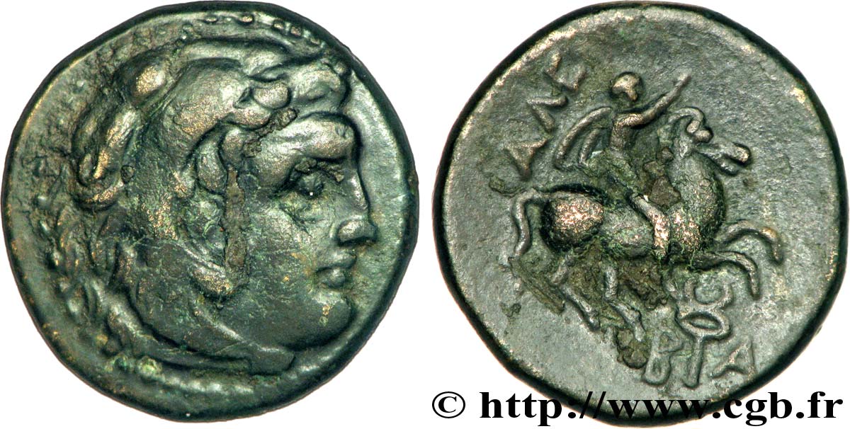 Macedonia Macedonian Kingdom Alexander V Unite Pb Ae V49 0163 Greek Coins