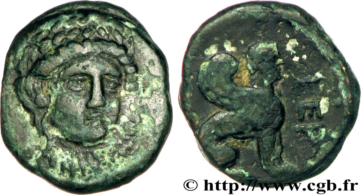 Troas Gergis Demi Unite Pb Ae 13 V49 0225 Greek Coins