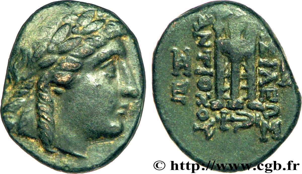 SIRIA - REINO DE SIRIA - ANTIOCOS II TEO Chalque, (PB, Æ 19) EBC