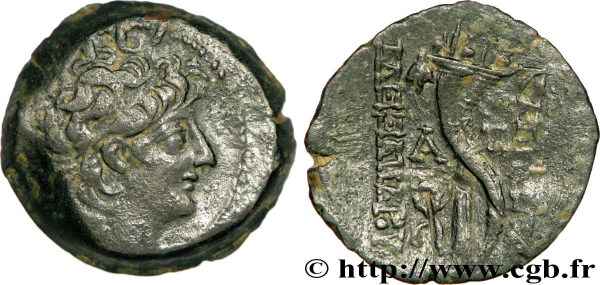 SYRIA - SELEUKID KINGDOM - ALEXANDER II ZEBINA Unité (dénomination B), (MB, Æ 22) AU