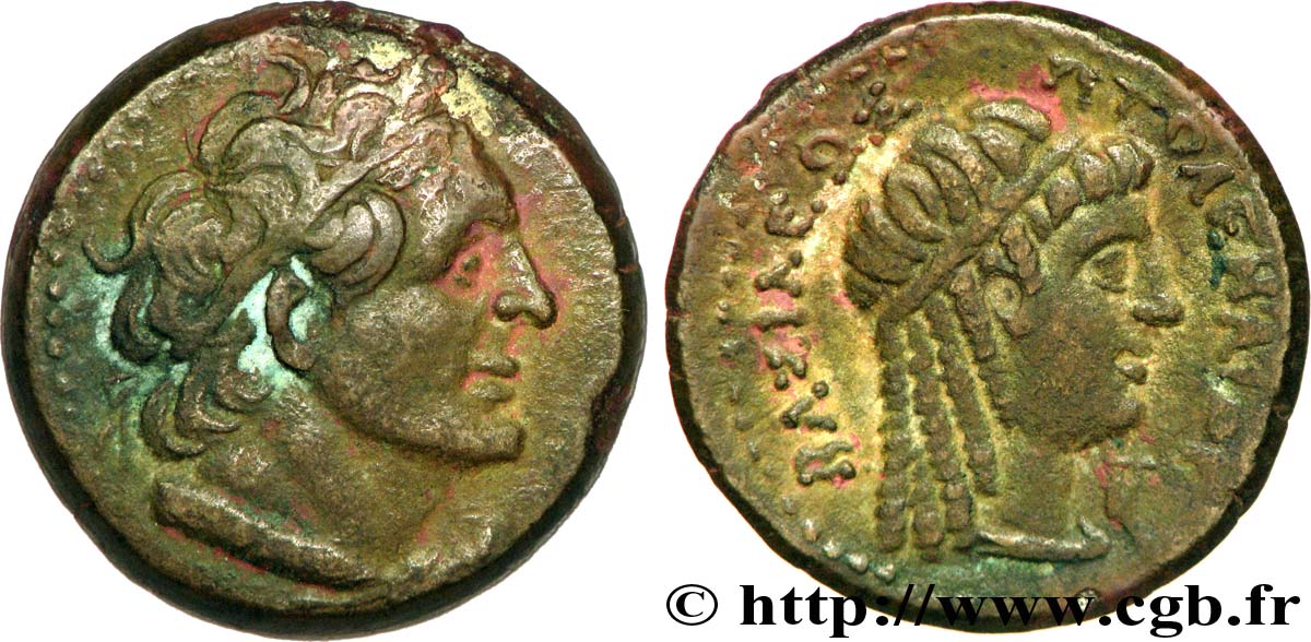 EGITTO - REGNO D EGITTO - TOLOMEO II PHILADELPHOS Chalque, (MB, Æ 22) AU