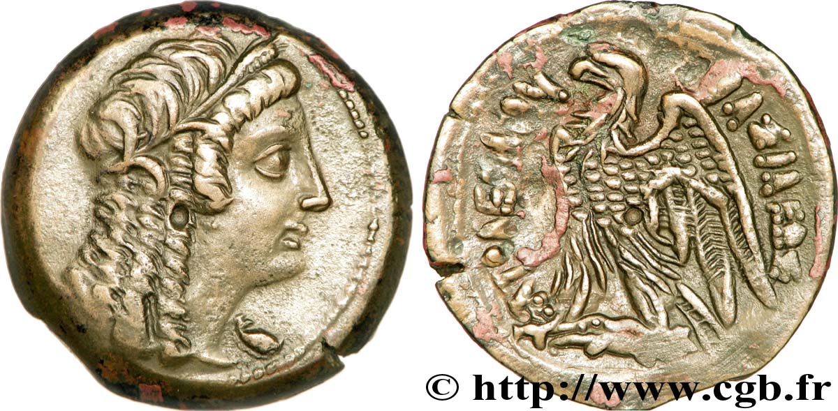 Egypt Lagid Or Ptolemaic Kingdom Ptolemy V Epiphanes Dichalque Mb Ae 29 V49 0351 Greek Coins