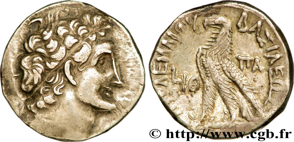 EGYPT - LAGID OR PTOLEMAIC KINGDOM - PTOLEMY X ALEXANDER I AND CLEOPATRA III Tétradrachme AU