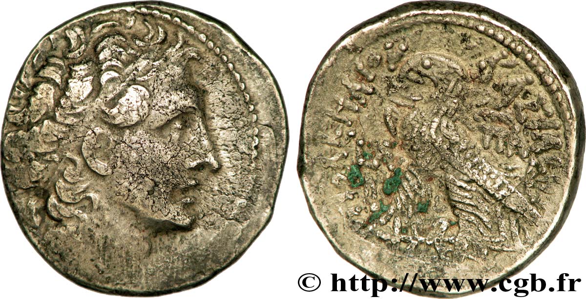 ÄGYPTEN - PTOLEMÄISCHES KÖNIGREICH ÄGYPTEN - PTOLEMAIOS XII NEOS DIONYSOS Tétradrachme fVZ