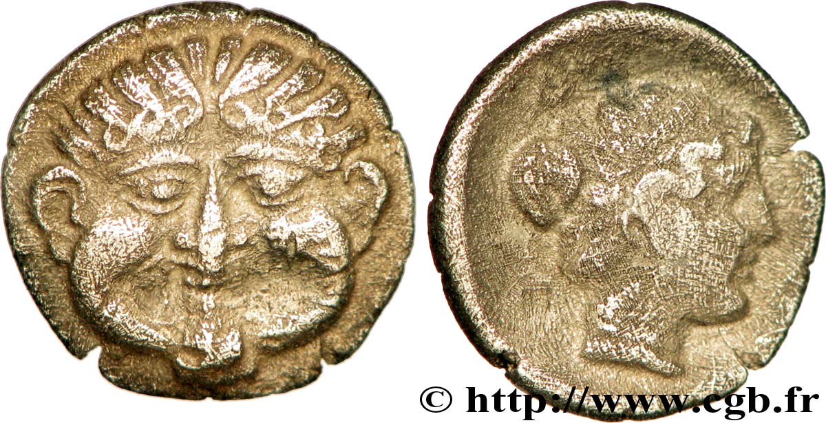 MACEDONIA - NEAPOLIS Hemidrachme AU/XF