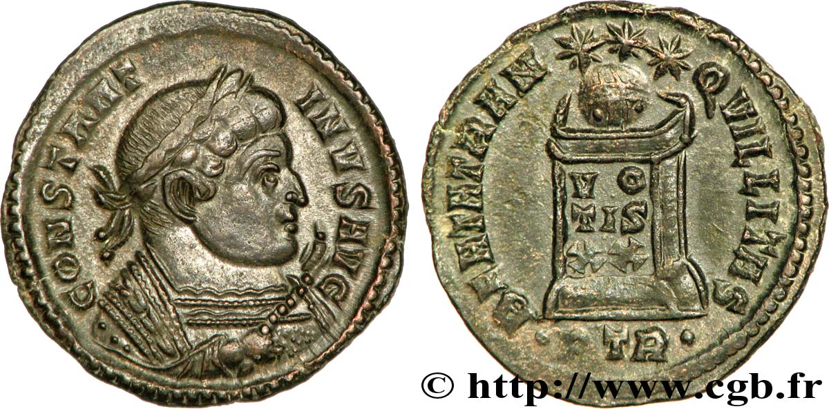 CONSTANTIN Ier LE GRAND Centenionalis ou nummus SUP
