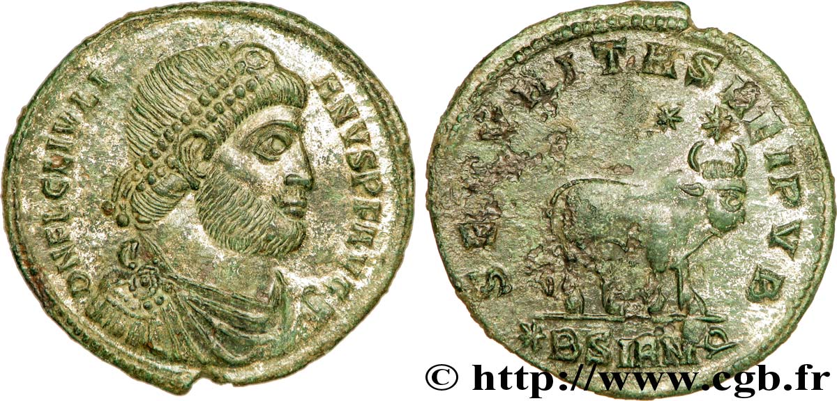 IULIANUS II DER PHILOSOPH Double maiorina, (GB, Æ 1) fST