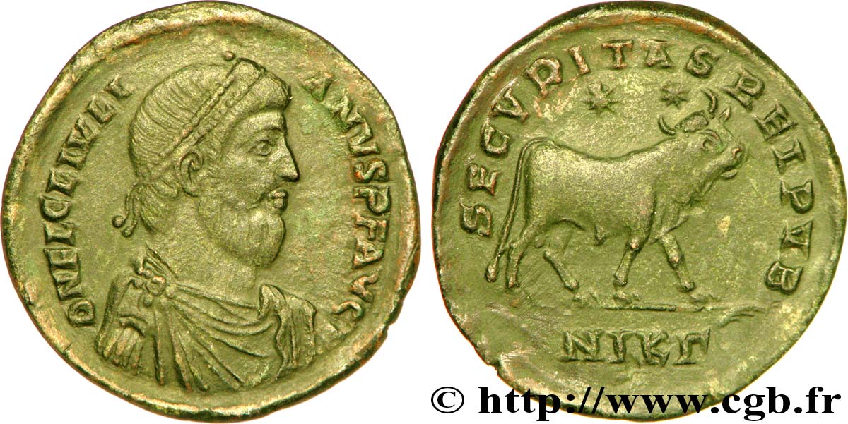 JULIAN II THE PHILOSOPHER Double maiorina, (GB, Æ 1) AU