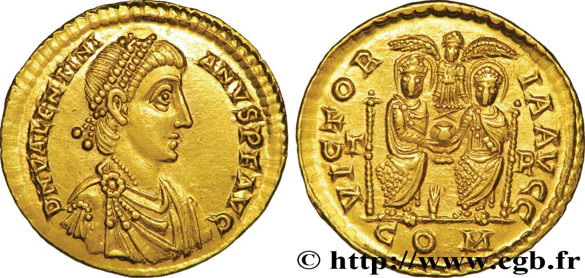 VALENTINIANUS II Solidus ST