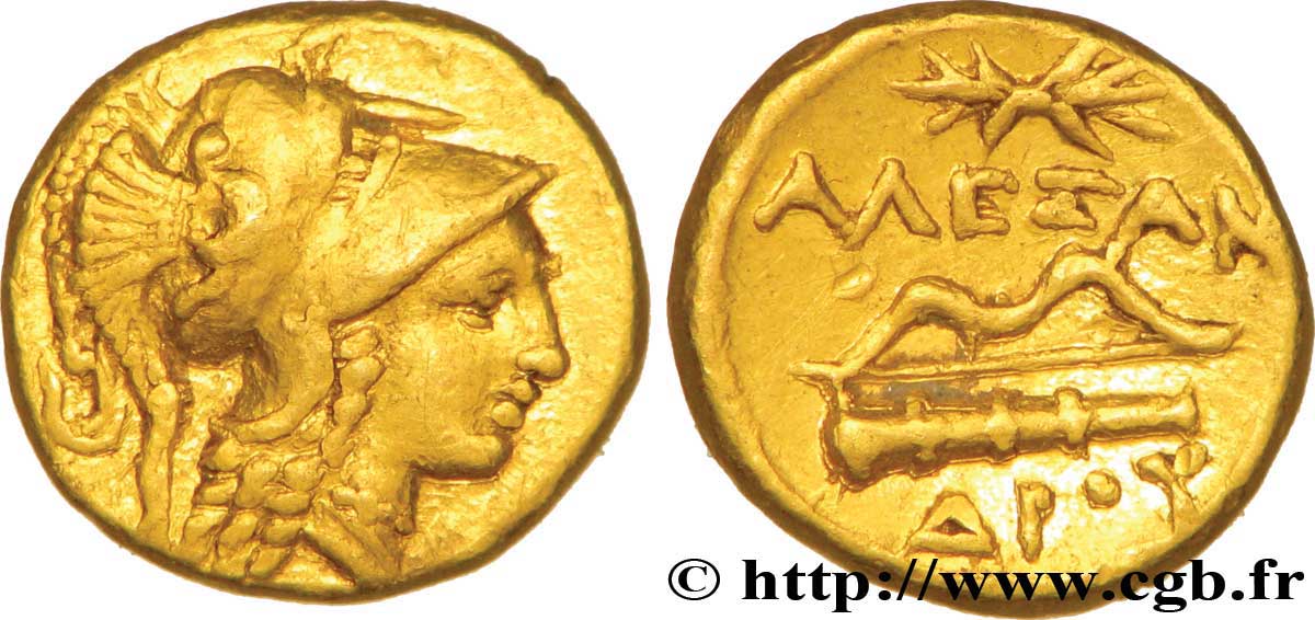 MACEDONIA - MACEDONIAN KINGDOM - ALEXANDER III THE GREAT Quart de statère d’or AU