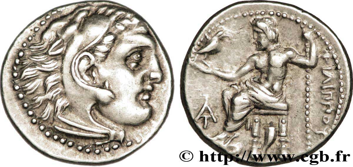 MACEDONIA - MACEDONIAN KINGDOM - PHILIP III ARRHIDAEUS Drachme MS/AU