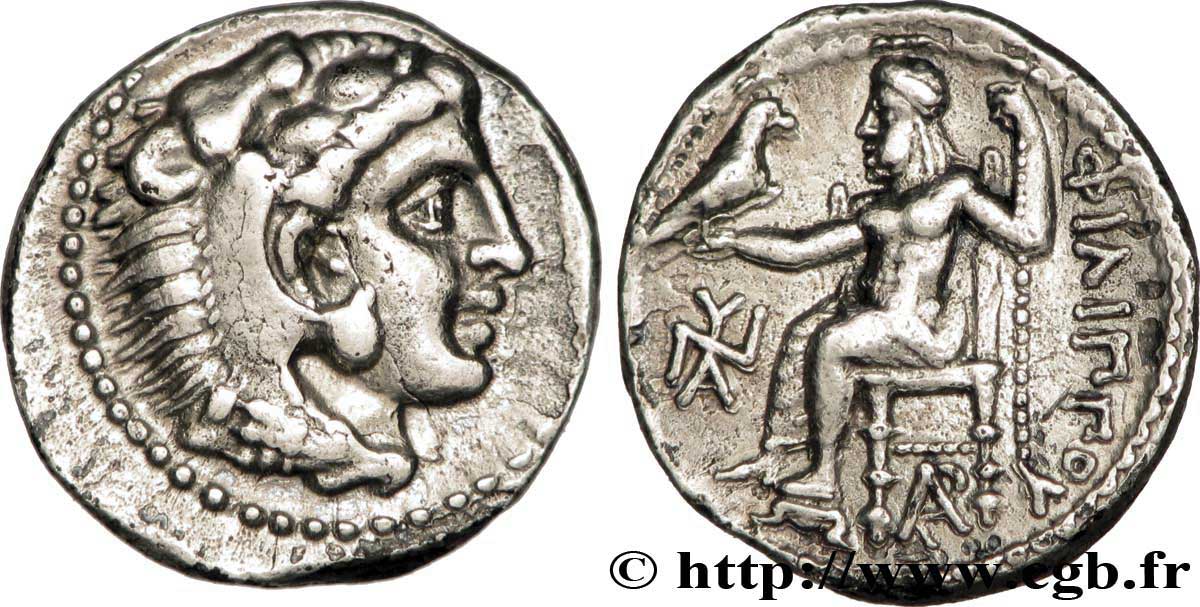 MACEDONIA - MACEDONIAN KINGDOM - PHILIP III ARRHIDAEUS Hemidrachme AU/AU