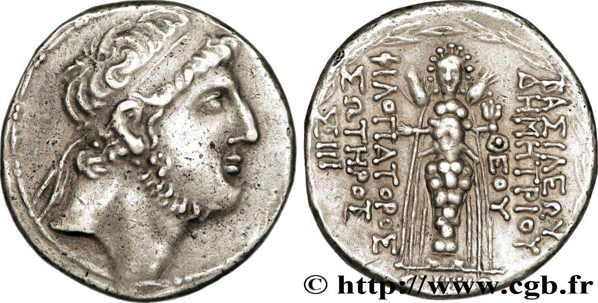 SYRIEN - SELEUKIDISCHES KÖNIGREICH - DEMETRIUS III Tétradrachme fVZ