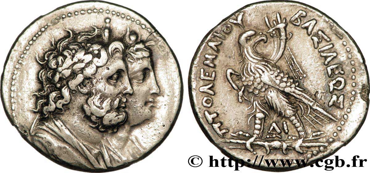 ÄGYPTEN - PTOLEMÄISCHES KÖNIGREICH ÄGYPTEN - PTOLEMAIOS IV PHILPATOR Tétradrachme fVZ