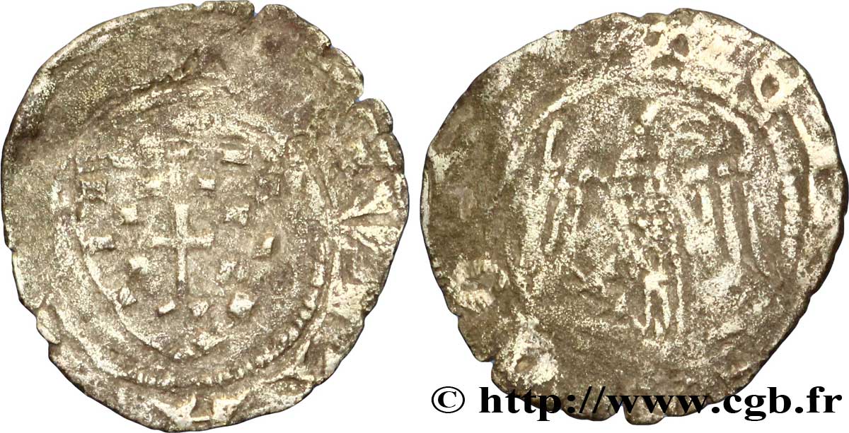 DAUPHINÉ - BISHOPRIC OF VALENCE AND DIE - GUILLAUME DE ROUSSILLON Denier VG