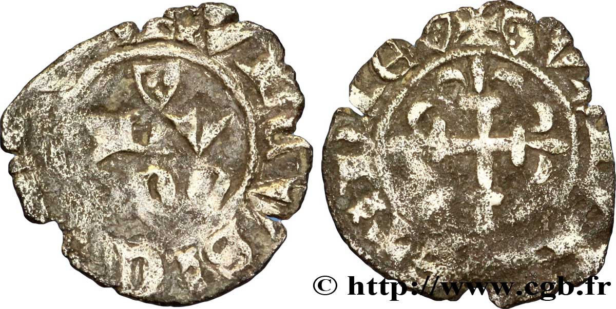 DAUPHINÉ - VALENCE AND DIE - LOUIS I OF POITIERS Denier F