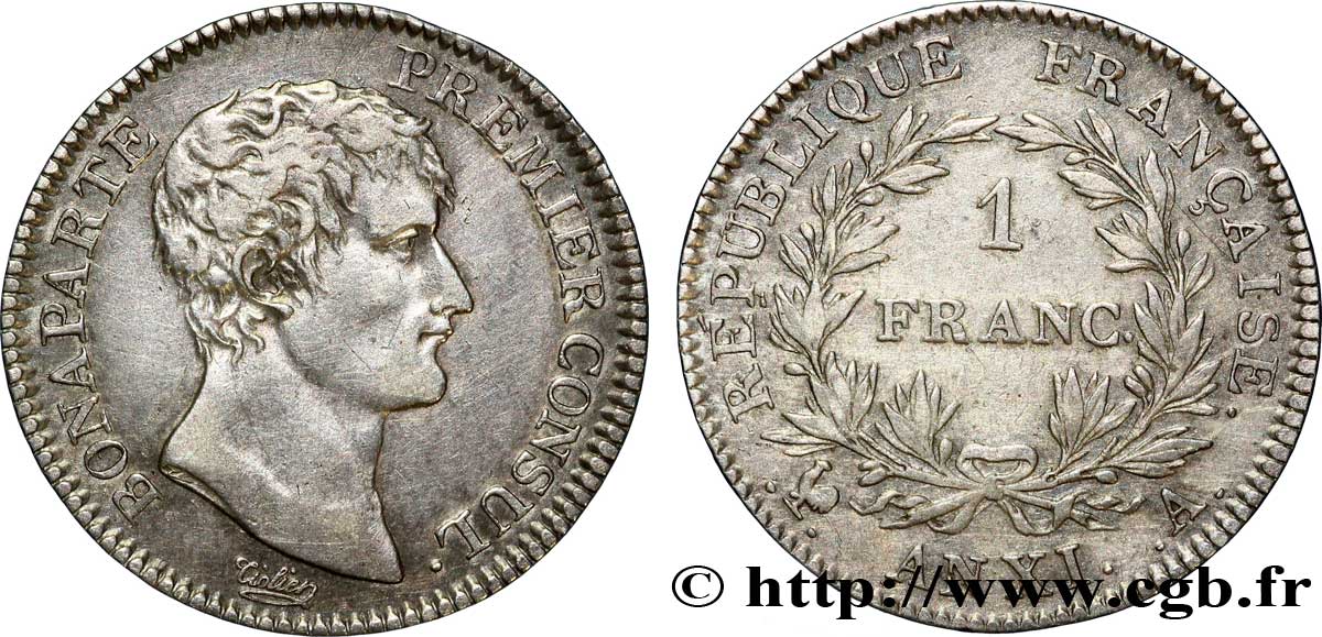 1 franc Bonaparte Premier Consul 1803 Paris F.200/1 TTB 